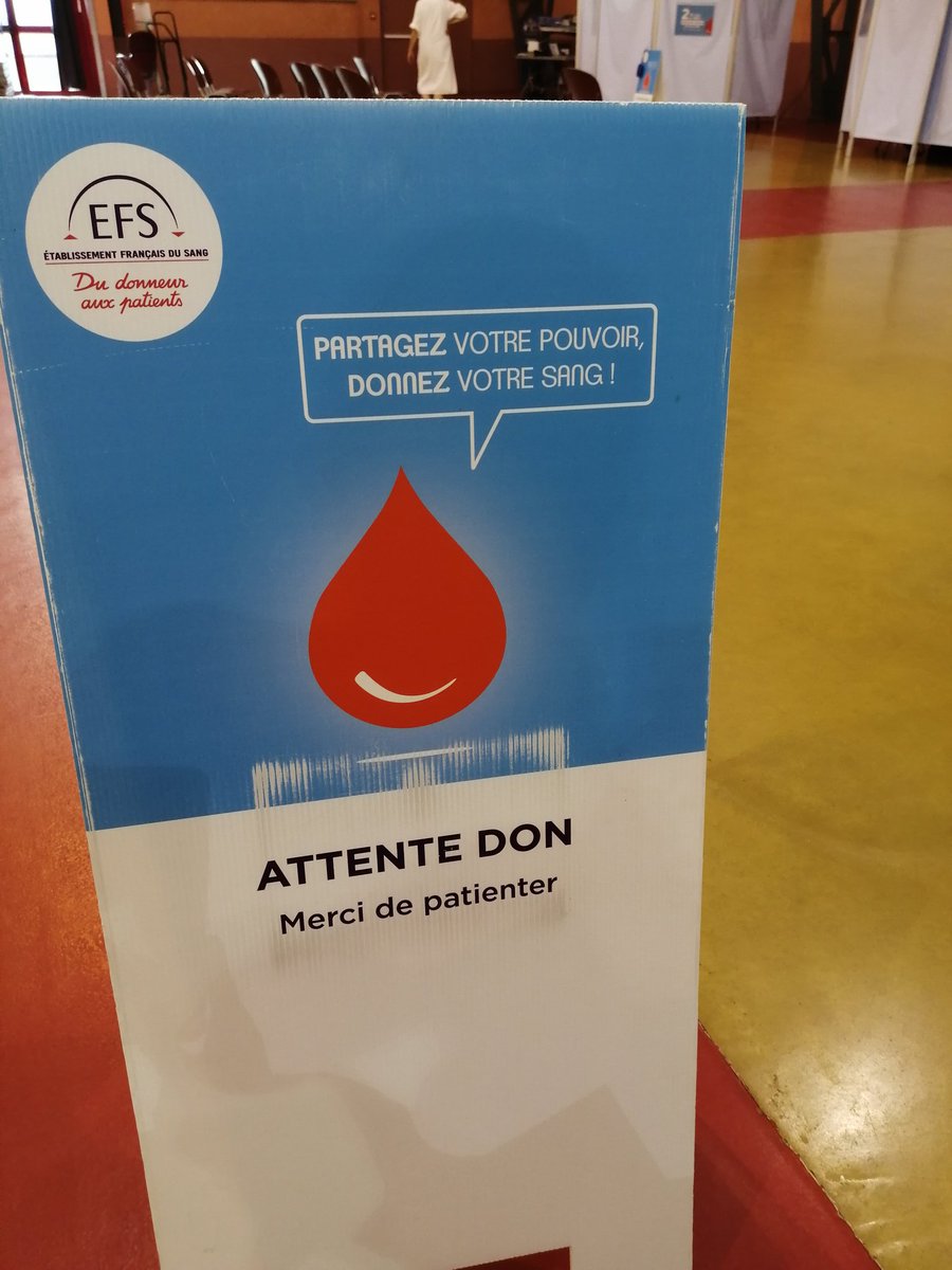 Le rendez vous de fin de journée. Donner un petit peu de son temps pour aider les autres 💪
<a href="/EFS_dondesang/">Établissement français du sang</a> <a href="/EFS_Sante/">Établissement français du sang</a>