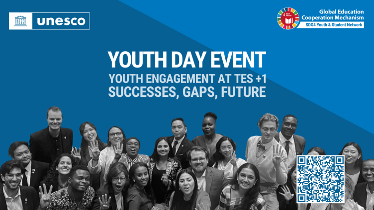 One year after the #TransformingEducation Summit, how do you perceive the successes, gaps & future of youth engagement in education? 🤔 On 12 Aug, join the online event hosted by the SDG4 Youth & Student Network to create lasting #LeadingSDG4 impact 🙌🔗 unesco-org.zoom.us/meeting/regist…