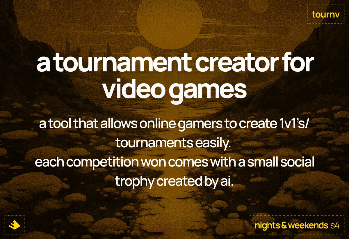 techbyved's tweet image. my build for the next 6 weeks : )

if you are a gamer/would-be user, dm me with any feedback!  

wanted to make tournaments more open and social through unique trophies  
@_buildspace @FarzaTV #nightsandweekends