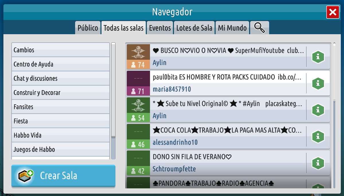 Hi <a href="/Habbo/">Habbo</a> <a href="/ESHabbo/">Habbo ES/MX</a>, currently the most visited rooms on the Spanish hotel are:

1. the dating room full of bots
2. room with an URL of somebody's penis
3. the other room full of bots

can i be a mod please i love banning people