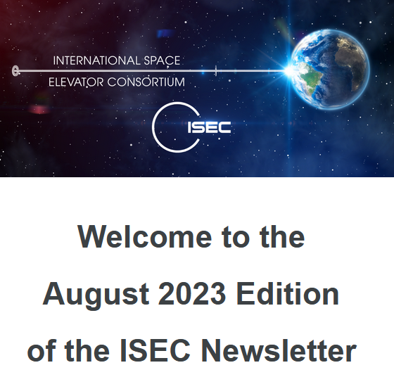 ISECdotORG's tweet photo. Our Aug-2023 #SpaceElevator newsletter has a final reminder of #ISEC2023, our editor touching The Moon, @SpaceElevPete on the rocket equation, @adriannixon on radiation & #graphene building homes on Mars, ISEC on social media, @pteerr on radiators +more
https://t.co/k4h74WntRB https://t.co/qU4ODFSJBp