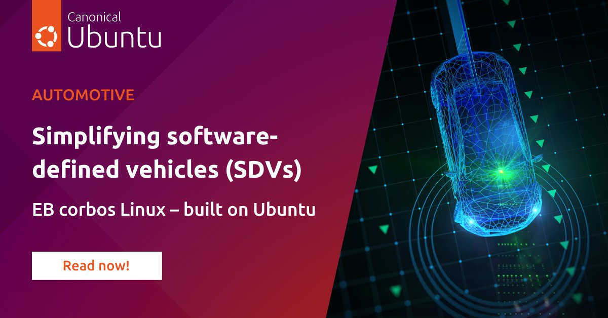 To lead in the Software-Defined Vehicles' race (SDV), car makers need to fundamentally transform processes and organisational structures, focusing on software development and services. Read more: ubuntu.com/blog/simplifyi… #automotive #opensource #smartcar