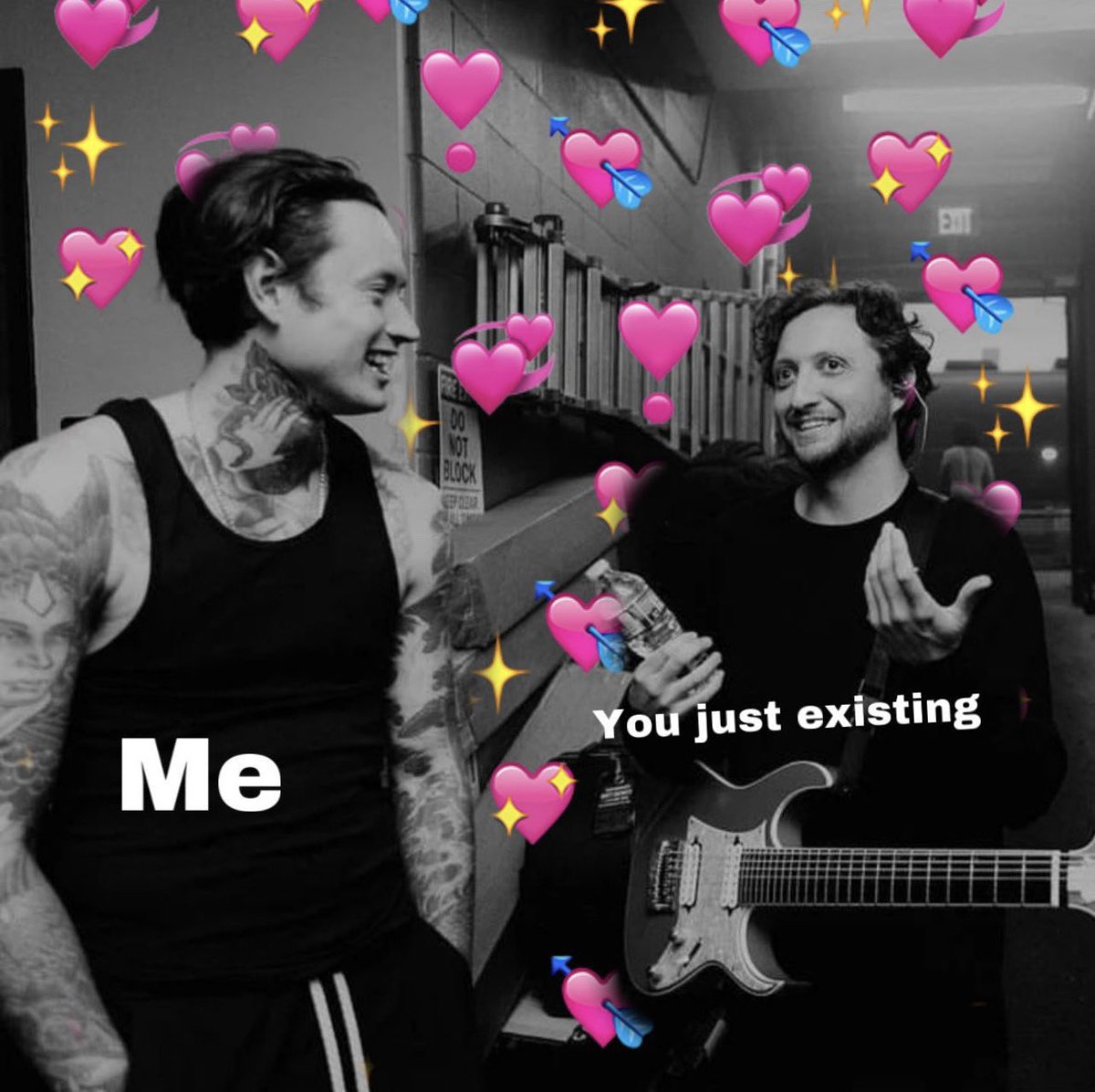 Not to be sappy on tl but god do I love bad omens and the fandom even more so !! Y’all the best. I’ve never been so engrossed in a band as I am with BO and I’m happy to be in this madness with y’all ❤️