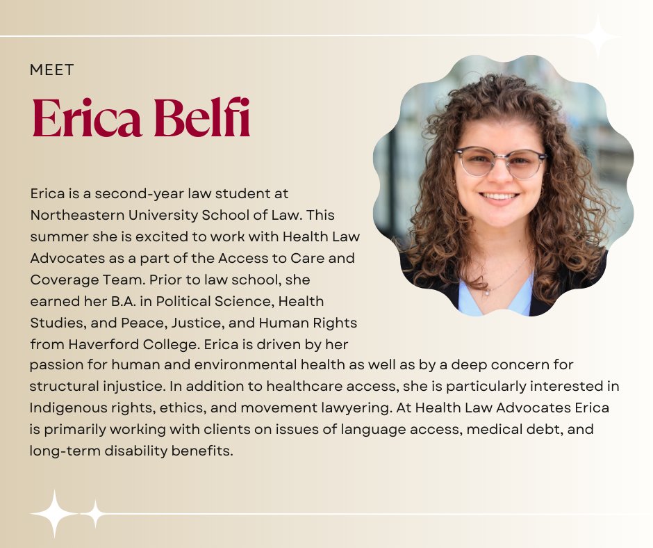 HLAMass's tweet photo. And last but certainly not least, a big thank you to Erica, one of HLA's legal interns for the Access to Care and Coverage Practice, for your work with our team on the Immigrant Health initiative! https://t.co/4CfWVnbCEP
