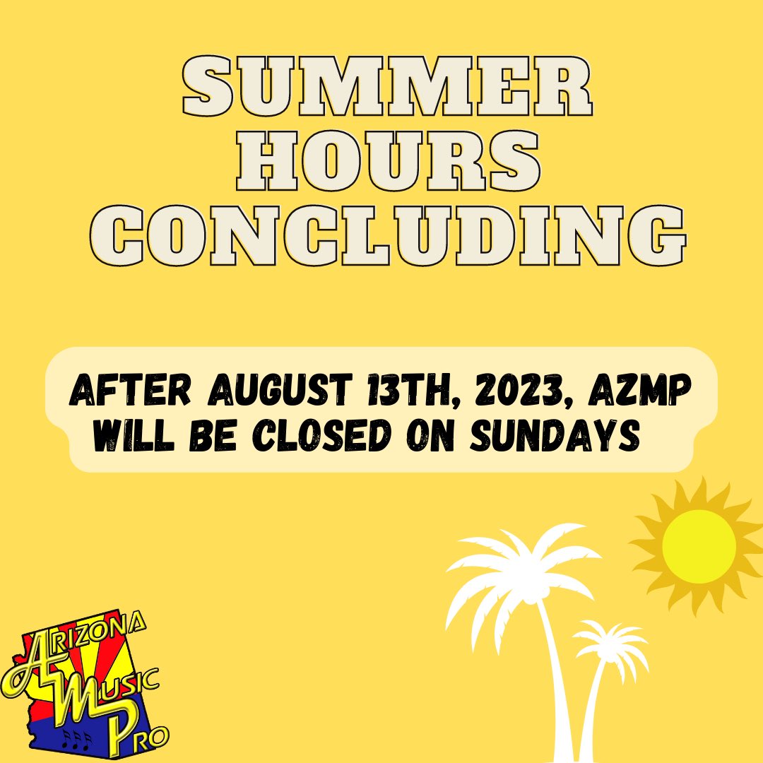 Thanks for a great summer! Don’t forget to stop by August 13th for the First Annual AZMP Open mic!