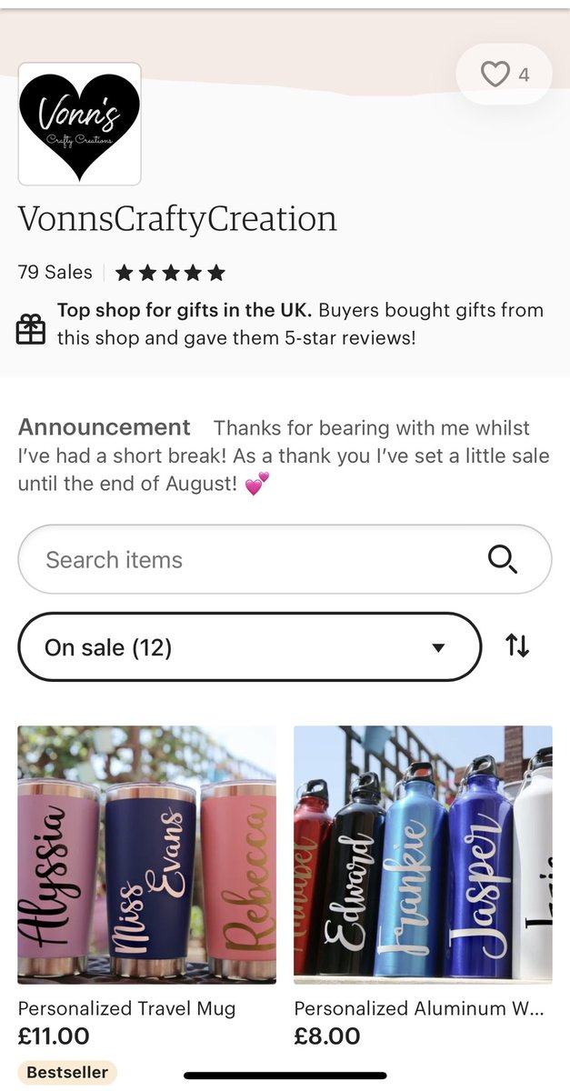 And I’m back! After a fabulous break the shop is back open- with a little sale too! 💕