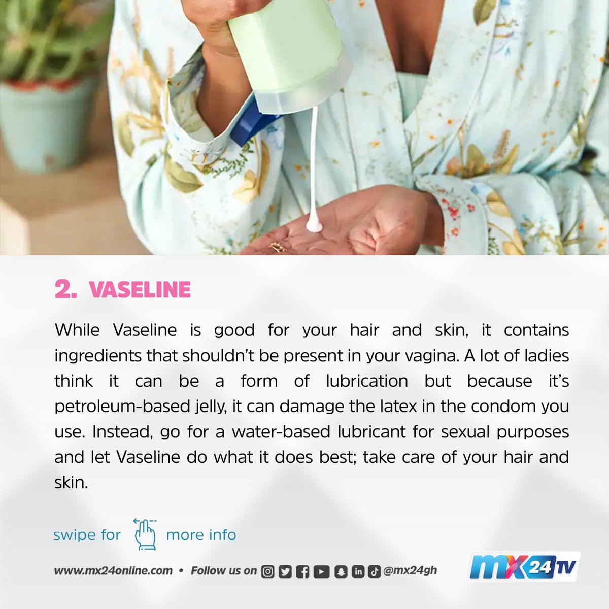 mx24gh's tweet photo. It’s important to keep your vagina health in check.
(1/2)
#mx24gh #mx24teaser #funfearlessfactual #Health https://t.co/wMqO9FGWfG