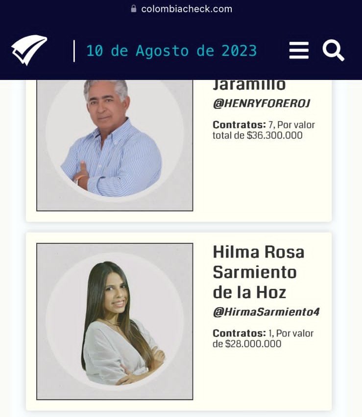HirmaSarmiento4's tweet photo. En una columna publicada por @Colcheck se hace uso indebido de mi imagen, haciéndome partícipe de una supuesta investigación con fines de persecución y perfilamiento. Esta situación ha generado una serie de hostigamientos en mi contra y la de mi familia. (1/5) https://t.co/6IUrFlv8lJ