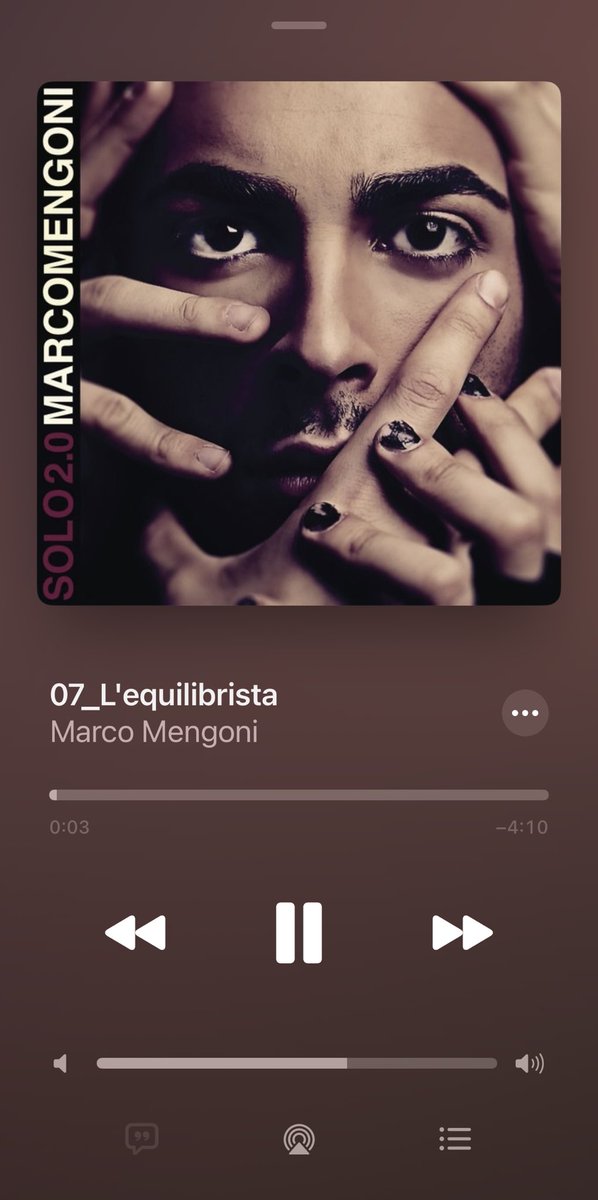 ClodiP's tweet image. Poi… senza avvertire, parte questa 💜 #MarcoMengoni #LEquilibrista #Solo2.0