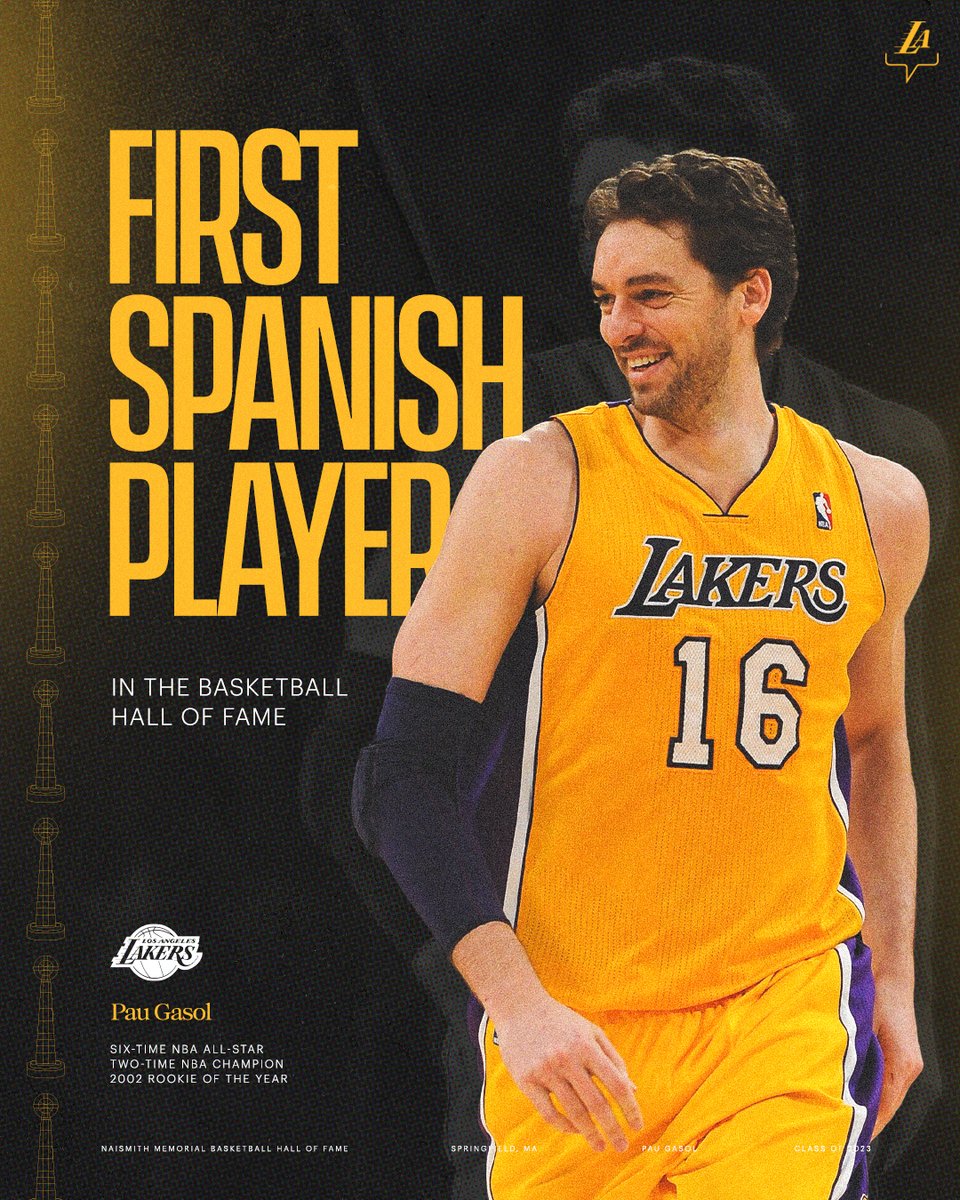 Mañana por la noche Pau Gasol se convertirá en el primer jugador español en ingresar en el Salón de la Fama.