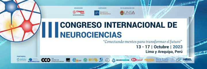 ChapterPeru's tweet photo. Los invitamos al III Congreso Internacional de Neurociencias 2023 
Más información: https://t.co/4QFQDbF24M https://t.co/erJ2QLPv1L
