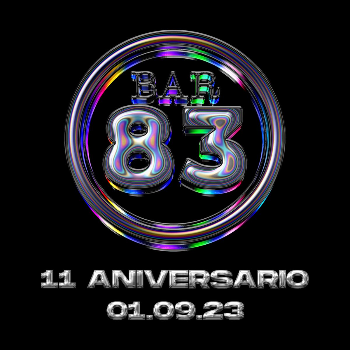 Bar83Bar's tweet photo. 1️⃣1️⃣ años 🎂🥳 save the date https://t.co/n0tOCwLLjN