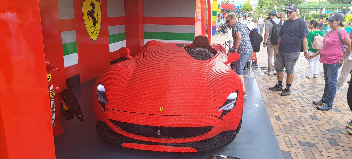 Verone3784's tweet photo. The collaboration that @Ferrari has with @LEGO_Group  at #LegoLand in Billund is absolutely amazing... so much fun, and super awesome 😄

#lego #ferrari #buildandrace https://t.co/zOupFbtaZa