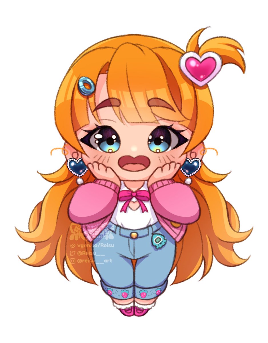 ReisuDesign's tweet photo. Little fanart of @marikyuunn using my new chibi style!

I'm obsessed by how cute she turned out!

#MarikyuunArt #chibi #illustration https://t.co/2IikhnmuLf