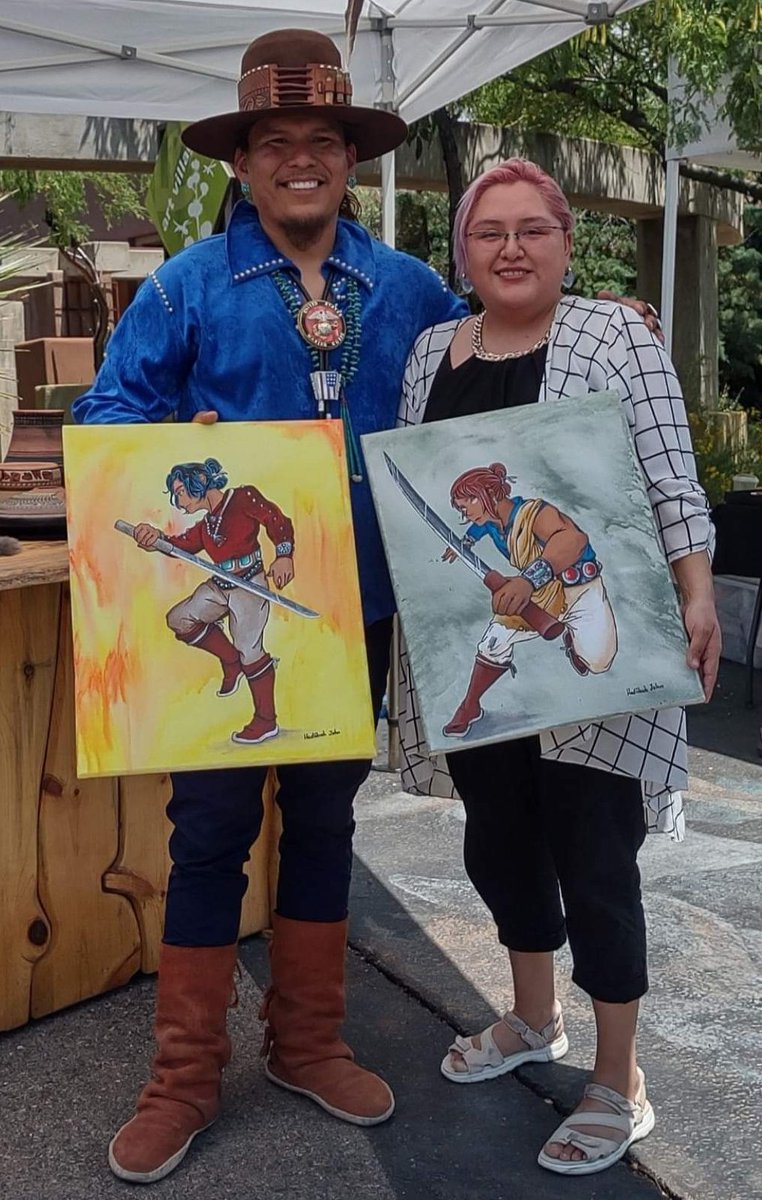 HadiibahJ's tweet photo. This was one of the coolest commission pieces I have done. It was a good time painting these. Thank you so much. https://t.co/JGGv2obavK