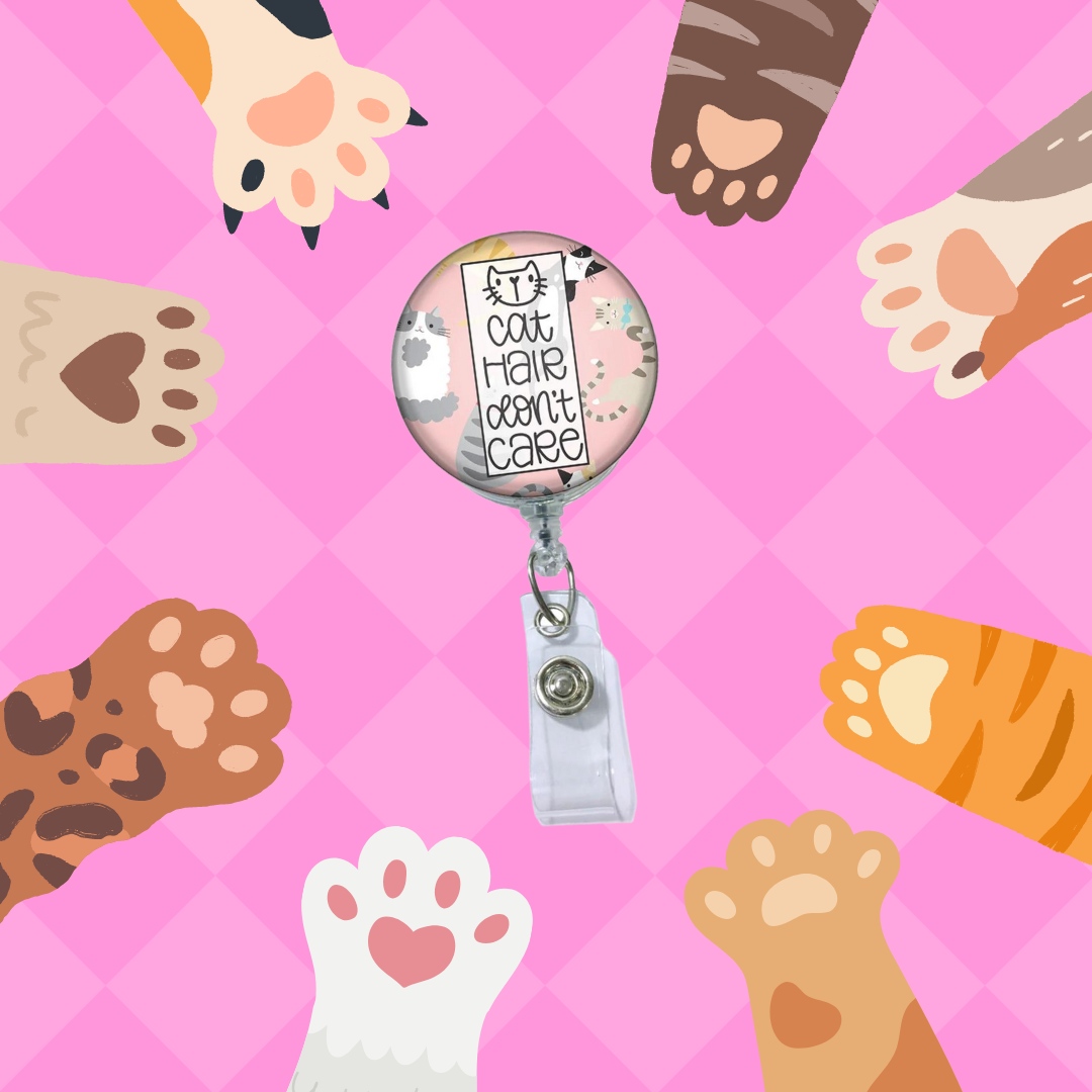 BadgeAPeel's tweet photo. Cat hair might be a mess, but it's a mess we happily embrace! Let the Cat Hair Don't Care badge reel be a reminder of the love we have for our furry friends.😺

Shop now at https://t.co/wDoehoFahO 🛒

#ShopBadgeAPeel #outsidethebox #reels #badges #badgegameonpoint https://t.co/Pqk70W2PJE
