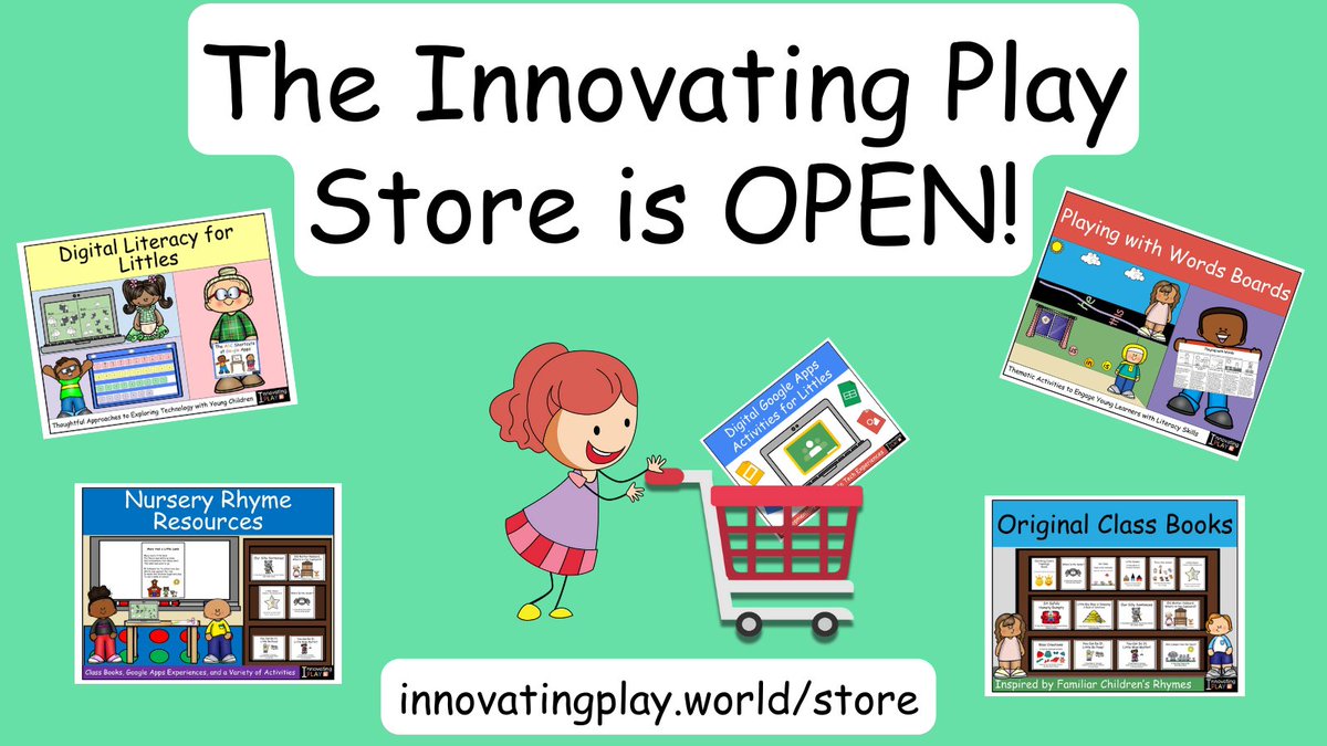 The #InnovatingPlay store is open! Soon, we'll be having a sale to celebrate our first products being available. Be sure to follow our store for updates!
🛒 innovatingplay.world/store
👀 read more:  innovatingplay.world/discover-more-…

#TeacherTwitter #BacktoSchool #prekchat #TPT #earlyed