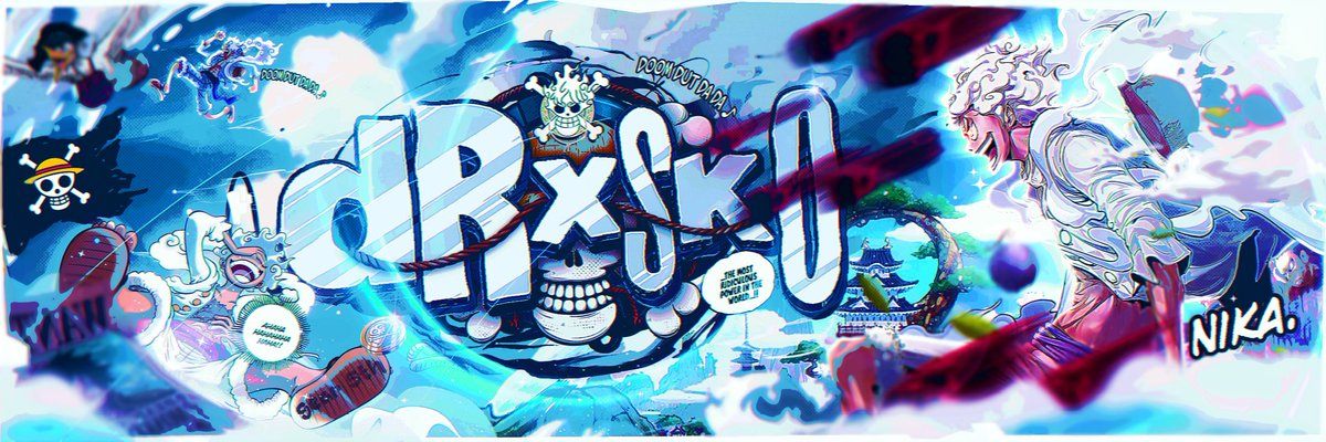 TrackerDzns's tweet image. //Recent Work #1//
*Gear 5 luffy header
*Team header
*Beach manipulation header
*Oshi no Kon Stream Package 
Support Appreciated!!