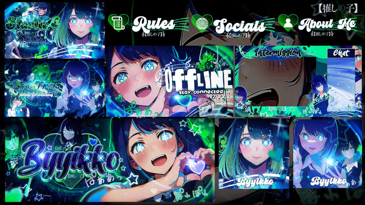 TrackerDzns's tweet image. //Recent Work #1//
*Gear 5 luffy header
*Team header
*Beach manipulation header
*Oshi no Kon Stream Package 
Support Appreciated!!