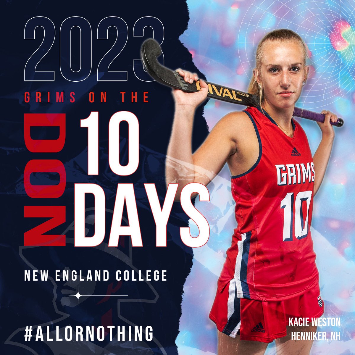 Grims field hockey is back on the Don in just 10 days! We are so excited to start the 2023 season!  New team, new conference, new expectations, new season, let’s go!  #gogrims #necfh23 #allornothing #fieldhockey #ncaafh