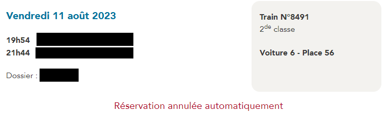 ArthurBaurens's tweet photo. @SNCFConnect Ma réservation TGVMax pour demain a été annulée parce que j'ai pas eu le temps d'aller la valider (dans la fenêtre de 5h à ma disposition)

Quand j'essaye d'aller en réserver un nouvelle, l'application me dit que j'ai déjà une réservation et que je dois l'annuler.. https://t.co/aoOdldfiHj