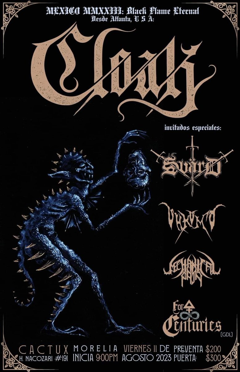 BBeat105's tweet photo. Acá les dejamos los conciertos, a partir de hoy:
10 agosto
- En el #DobermannCentro, #TDH, #TheVshes, #Thrust y #RëktalRepúblika
11 agosto
- En #Morelia, #Michoacán, #Cloak, #Svärd, #Uhkumo, #MechanicalPain y #ForCenturies
12 agosto
- @blackveilbrides en el @PepsiCenterWTC https://t.co/f0ekIOPw8G