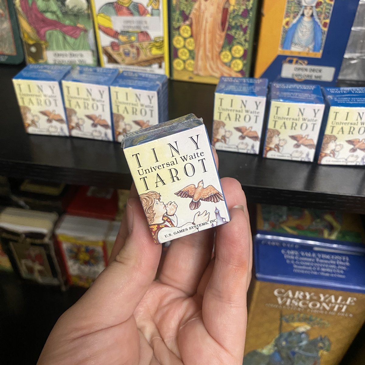 aromagregory's tweet photo. Need a Barbie-sized cartomancy deck? Look no further than the Tiny Tarot. Get it in our shop and on our website: https://t.co/BrER49CB54
#TinyTarot #BarbieSized #Tarot #Cartomancy #Divination #MetaphysicalShop #MetaphysicalStore #OracleCards #TarotDeck https://t.co/asA7TQbkzJ