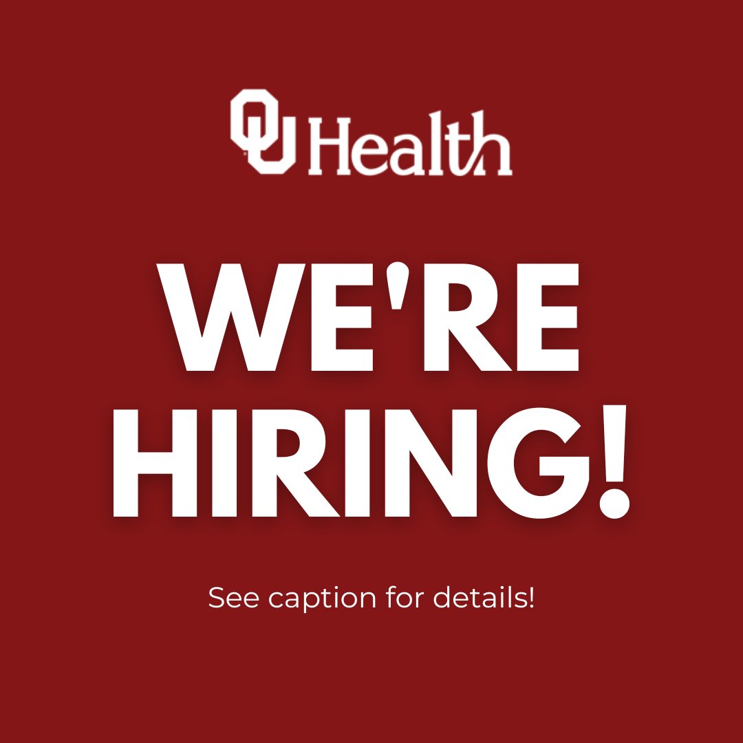 OU_Neurosurgery's tweet photo. We're hiring for the following positions at our #Neurosurgery Clinic:
β¦οΈ #RegisteredNurse
β¦οΈ #LicensedPracticalNurse
β¦οΈ #PatientServicesRepresentative
β¦οΈ Senior Patient Services Representative
β¦οΈ Lead Patient Services Representative
APPLY: https://t.co/V6wbyuzAhm
#RN #LPN #PSR https://t.co/AsigET9t2s