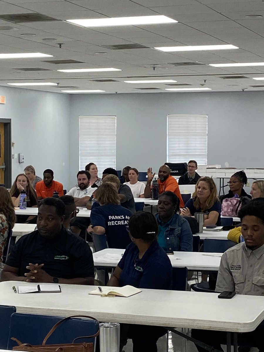 SCRPA's tweet image. Great customer service workshop held at Tri-City Lesiure Center in West Columbia.  63 park and recreation front line staff in attendance.   Thank you to Brit Sims with Chick-Fil-A for share with us!  #customerexperience