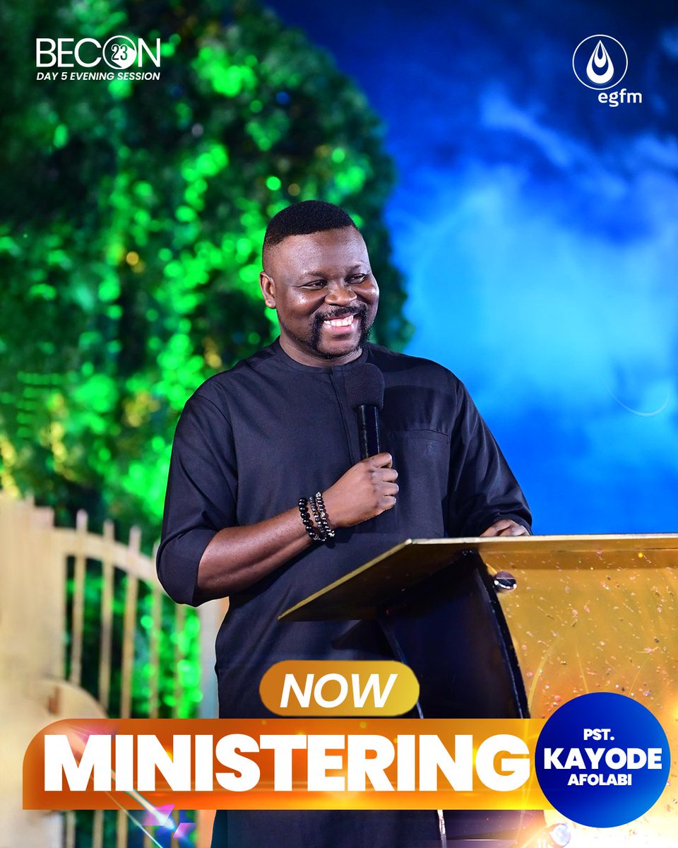 Ordinances from the throne of grace will come to us tonight as Pastor Kayode Afolabi ministers the word. 

Stay connected!

You can participate online at egfm.org/listenlive for AUDIO and egfm.org/watchlive for VIDEO or on the Fountain Stream Mobile App.
#PstKayode