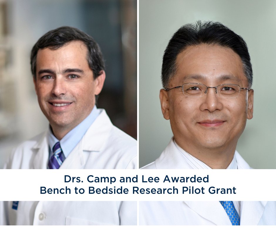 E. Ramsay Camp, M.D., and Hyun Sung Lee, M.D., Ph.D., have been awarded a Bench to Bedside Research pilot grant by the Dan L Duncan Comprehensive Cancer Center (DLDCCC) for their project “Targeting Cell Cycle Alterations to Enhance FOLFIRINOX for Pancreatic Cancer.”