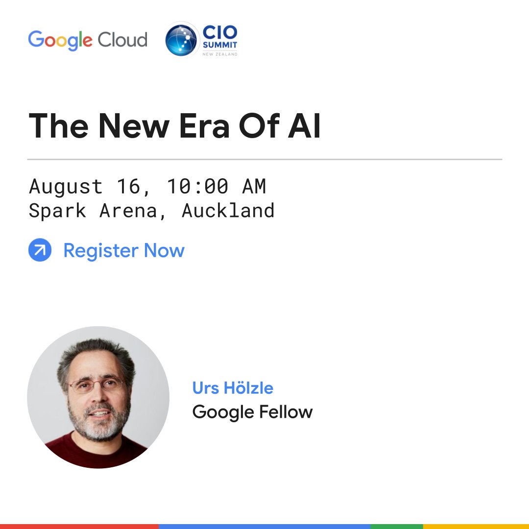 The new era of #AI is here, and already solving some of the biggest problems in the world. I'm looking forward to sharing more with CIOs at the #NZCIO Summit tomorrow. I hope to see you there! ciosummit.co.nz