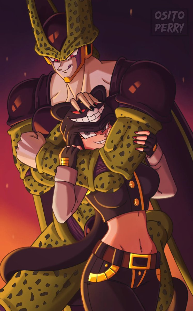 OsitoPerry2002's tweet photo. Jazz x Cell, un selfshipping que hice para sacarlo de mi interior, espero sea de su agrado que seguiré subiendo mis weas locas XDD 
#Celldragonball #Jazz #Dragonballoc #Ocxcanon #DragonBallZ #DragonBallSuper #Cell https://t.co/VCWbydaBZL