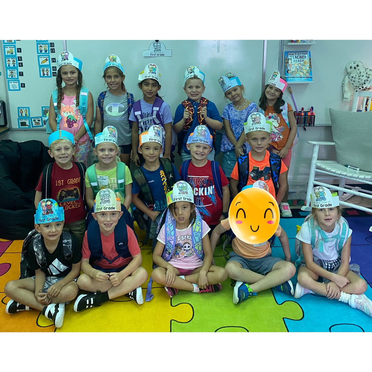 MrsBeckman1st's tweet photo. First Day of 1st Grade was a SUCCESS!!! Excited for the 2023-2024 SY 🩷🎉📚✏️ @LaurelOakElem https://t.co/UyHL4jekqR