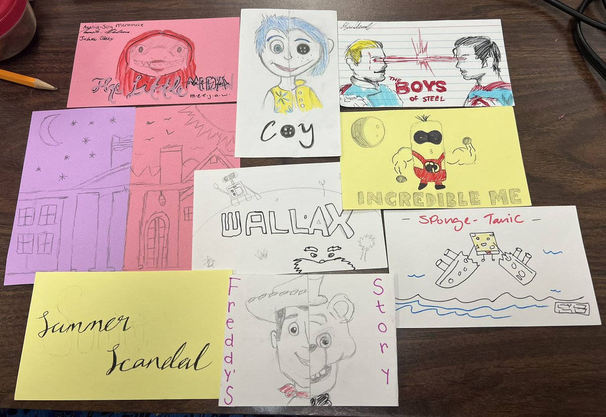 Loved seeing the creativity of the class of 2024 today! Using Barbenheimer as a model, students chose two movies/texts/characters to create their own dichotomy.
