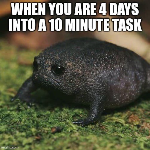 actually happening to me rn
