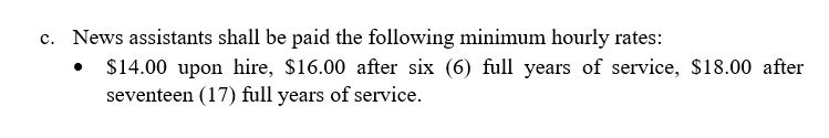 hvnewsguild's tweet image. How's this for a red flag: Today at the bargaining table, @Gannett proposed a starting salary that is **BELOW** the New York State minimum wage...

cc: @NYSComptroller @NYSDOLCommish @NYSLabor @NLRB @NLRBGC