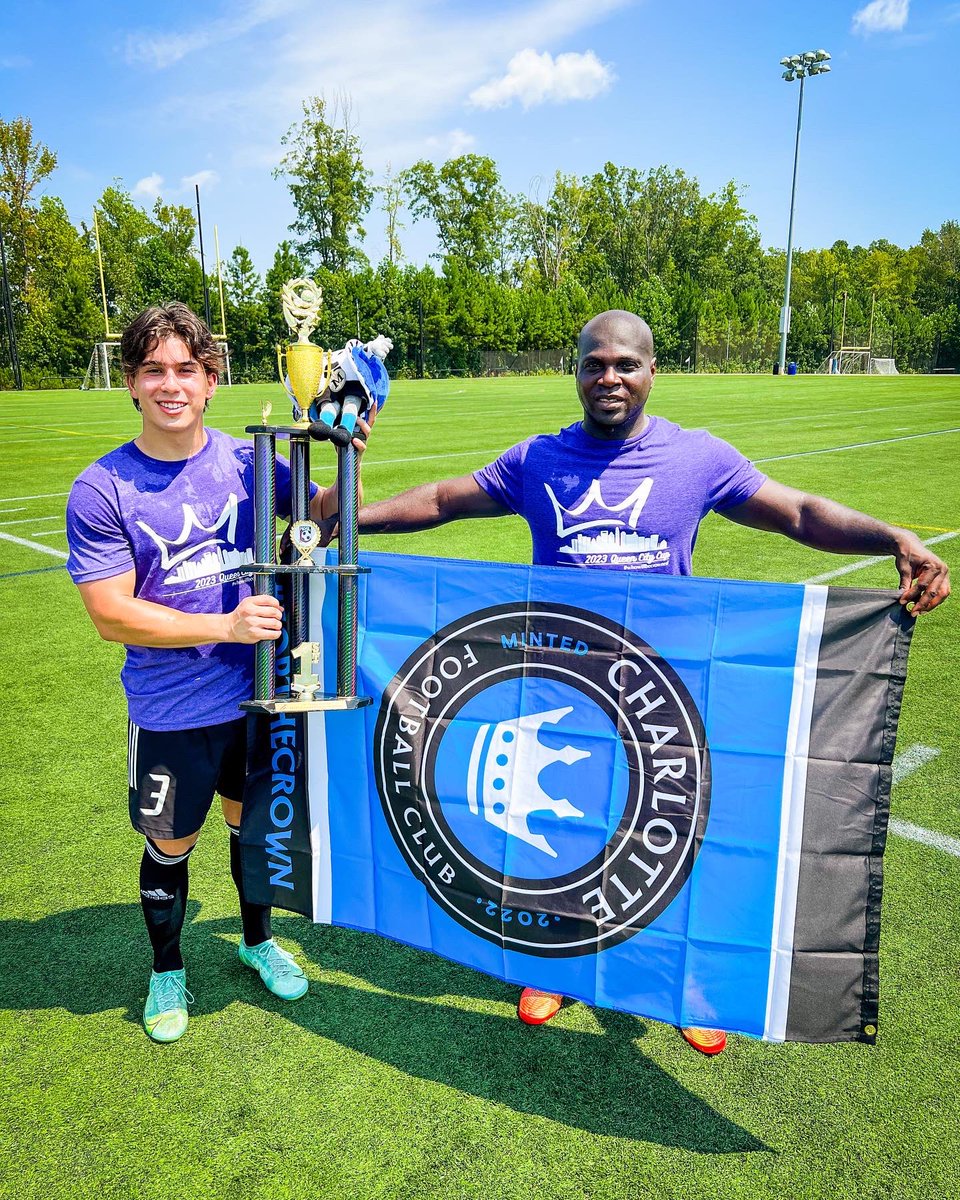 QueenCityCup's tweet photo. Big shoutout to @CharlotteFC coming out to the Queen City Cup - always great to grow the game of soccer through adult soccer and our favorite MLS club!
#ALLforthecrown #forthecrown #porlacorona #thanksfortheswag https://t.co/ZXu3nbPfGj