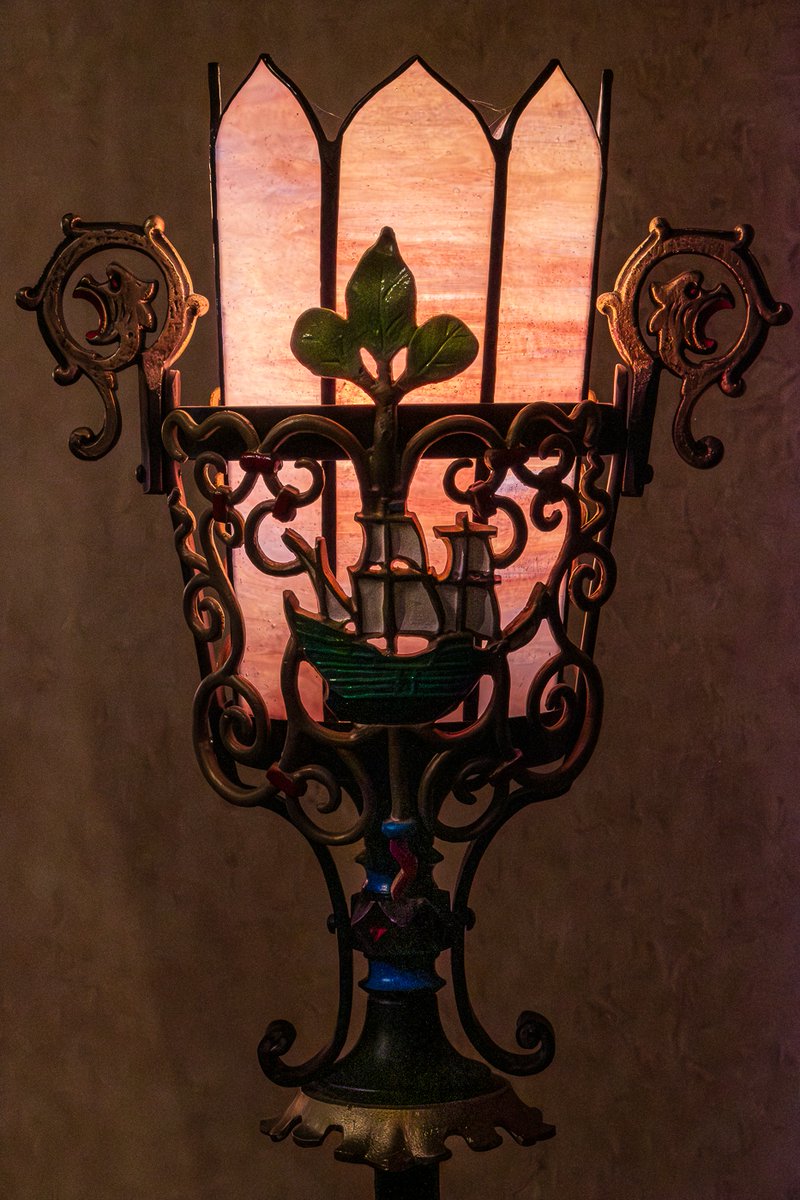 This floor lamp at the Mount Baker Theatre is one of the original furnishings. Don't you love the galleon sailing into the sunset?
Read more about visiting Bellingham, WA @PlayStayEat and @WanderWithWonder. 

#mountbakertheatre #Theatre #bellinghamexperience #visitbellingham