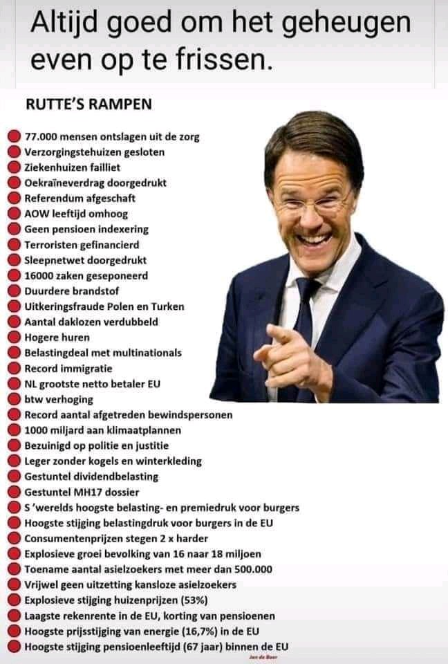 GeerJvanDam's tweet photo. @NPORadio1 @IngeCommissaris @gertjansegers We zullen het wegkijken en liegen van Rutte niet gaan missen. Menselijk leed interesseerde hem geen ZAK. Als hij maar lachend appeltje op fietsje PR kon bedrijven. Maar gristen Segers steunt hem. #toeslagen #groningen #wonen #integerbestuur #zorg #onderwijs #klotedealTunis https://t.co/Y3hdNcdTCg