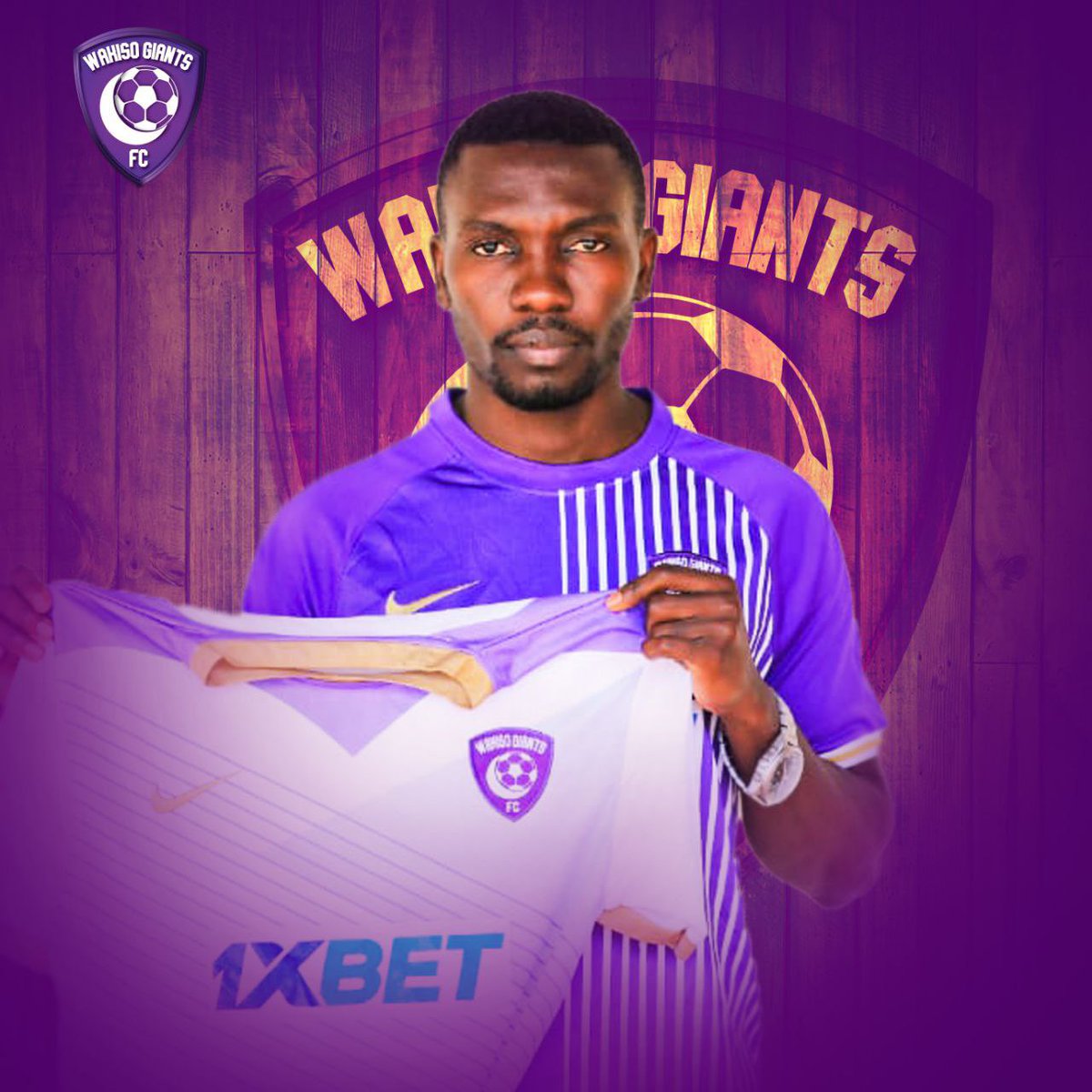 atagenda's tweet photo. Welcome to the @WakisoGiantsFC family, Andrew Samson Kigozi! ⚽️🔥 Exciting times ahead as we watch you shine on the field. We are thrived to have your talent onboard. Let's achieve great things together! 💪💜💜 #TheRestMustWait #NewStar #FootballMagic #WeAreThePurpleSharks https://t.co/3irPbGEu9s