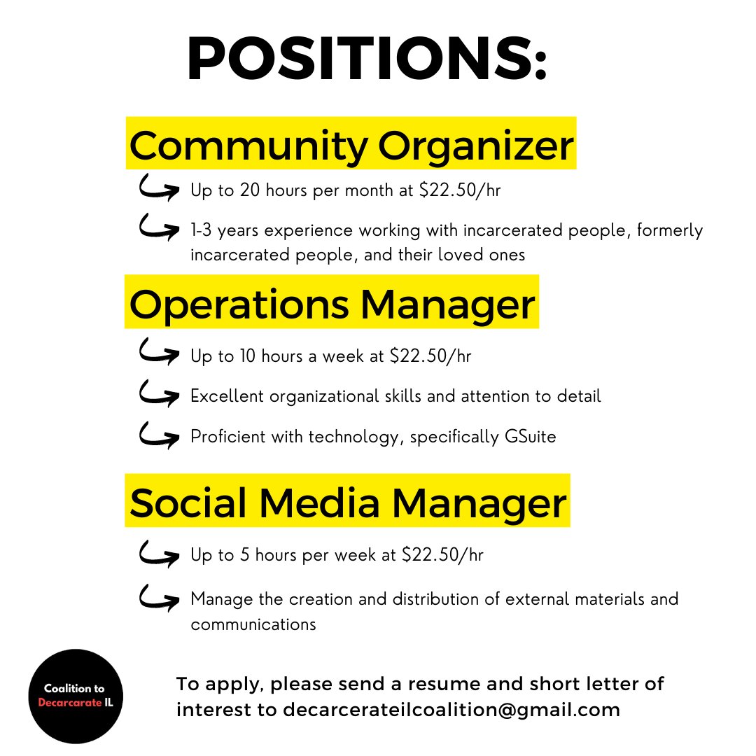 Coalition to Decarcerate IL tweet media
