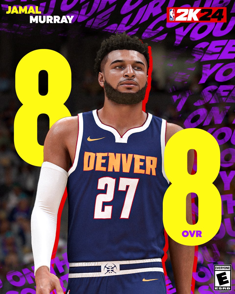NBA2K's tweet photo. 🏆💍@BeMore27 comes in at 88 OVR in #NBA2K24  

#2KRatings https://t.co/wUQ8rRJkd3