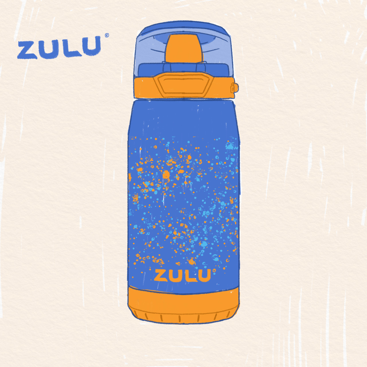 Zulu Flex 12oz Stainless Steel Water Bottle - Pink/Mint