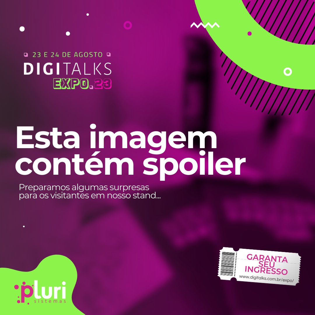 PluriSistemas's tweet photo. Faltam 13 dias para o maior evento de Tecnologia e Inovação do país!
E é claro que a Pluri vai estar presente, como patrocinadora oficial do Digitalks Expo 2032.
Quem vem com a gente? 🤩 https://t.co/mKERfC8OqP