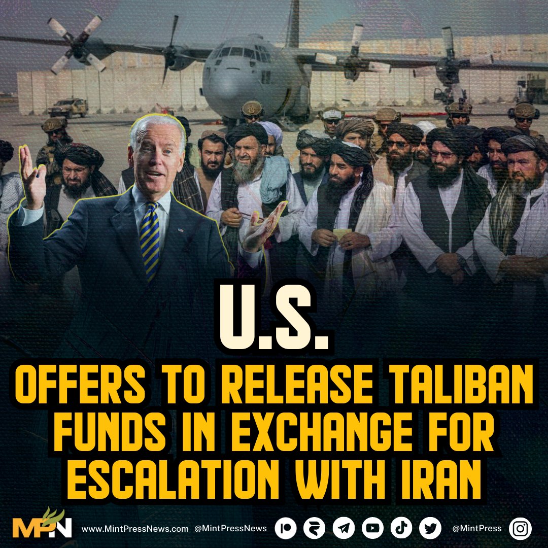 The Taliban receives a proposal from the US.

In exchange for escalating tensions with Iran, the US has offered to free $7 billion in Afghan cash that had been restricted in American financial institutions.