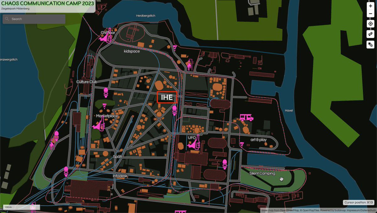 Italian Hacker Embassy location at CCC Camp 2023