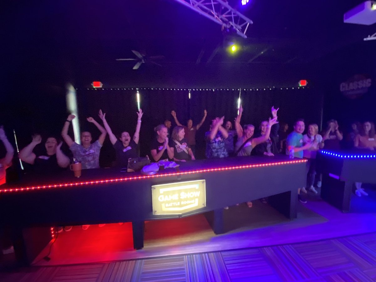 FTMSJaguars's tweet image. FT staff had a blast at the Game Show Battle today! We are excited to welcome 6th grade tomorrow and all students on Monday. #jagpride