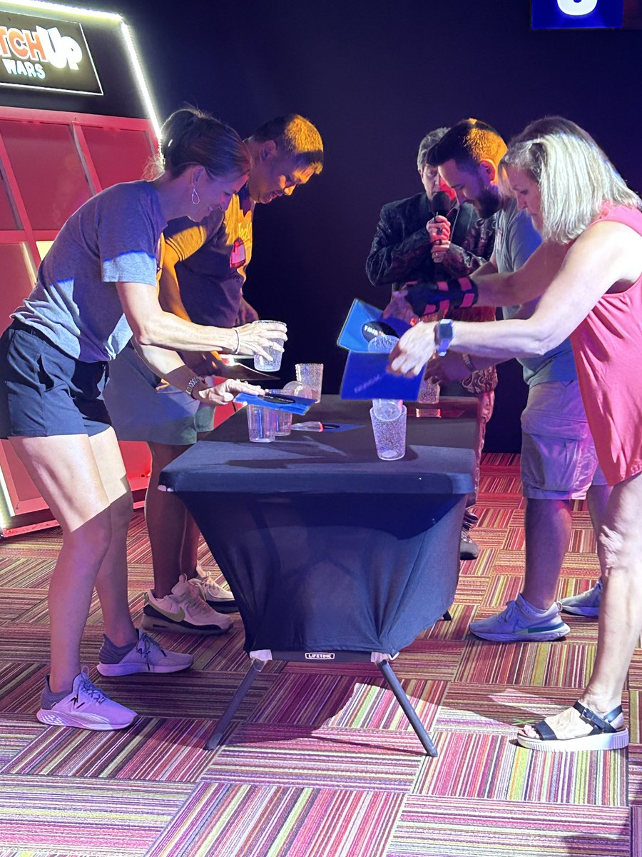 FTMSJaguars's tweet image. FT staff had a blast at the Game Show Battle today! We are excited to welcome 6th grade tomorrow and all students on Monday. #jagpride