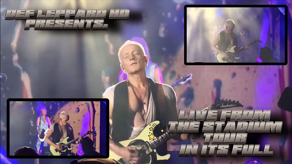 rocknriff88's tweet photo. For the last 11 months I have been working on what’s called Def Leppard: The Stadium Tour: In It’s Full, which features over 1,020+ fan videos in one full concert from the Tour. 

Features re-done audio/ remastered by me &amp; 4K/HD video imagery. Out soon.

 https://t.co/Wiad5TKYeP https://t.co/0gwtHu4EKX